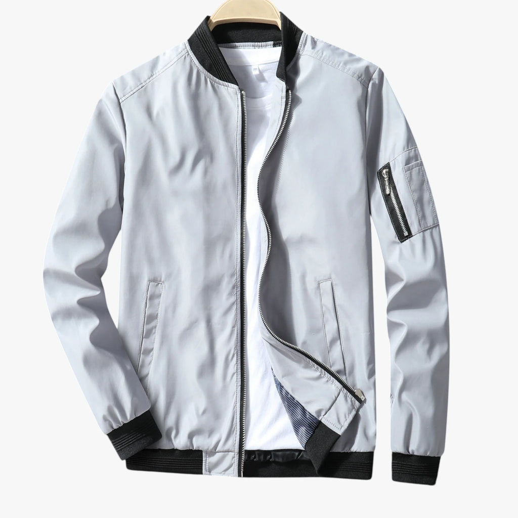 Herre Slim Fit Bomber Jakke med For