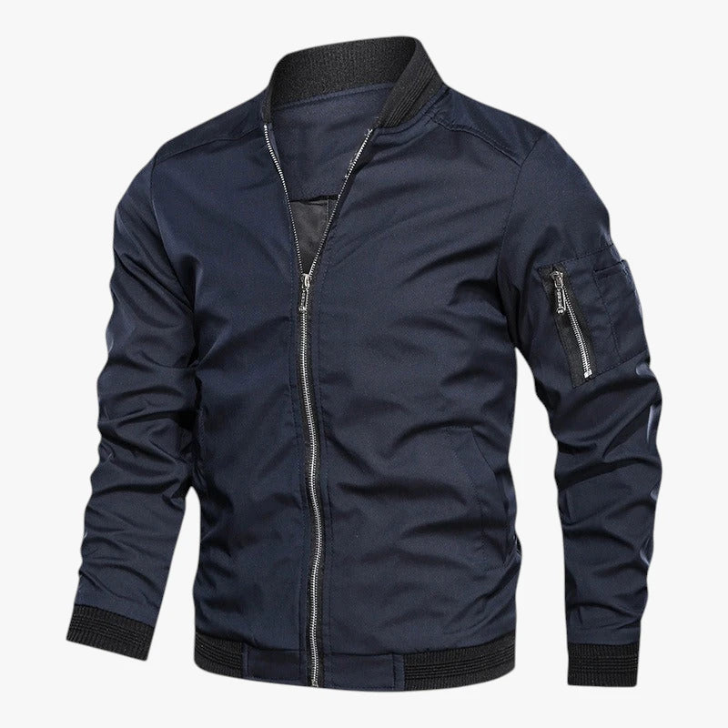 Herre Slim Fit Bomber Jakke med For