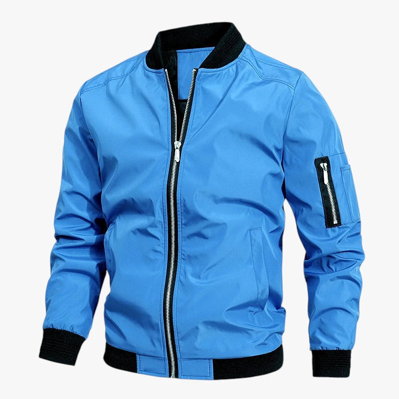 Herre Slim Fit Bomber Jakke med For