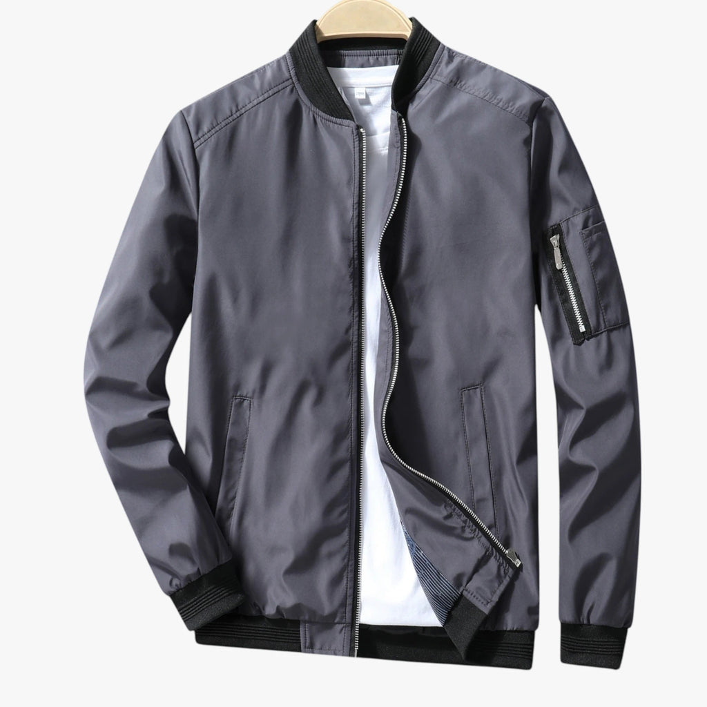 Herre Slim Fit Bomber Jakke med For