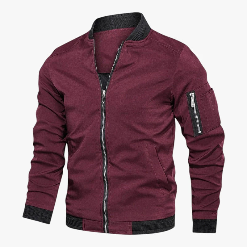 Herre Slim Fit Bomber Jakke med For