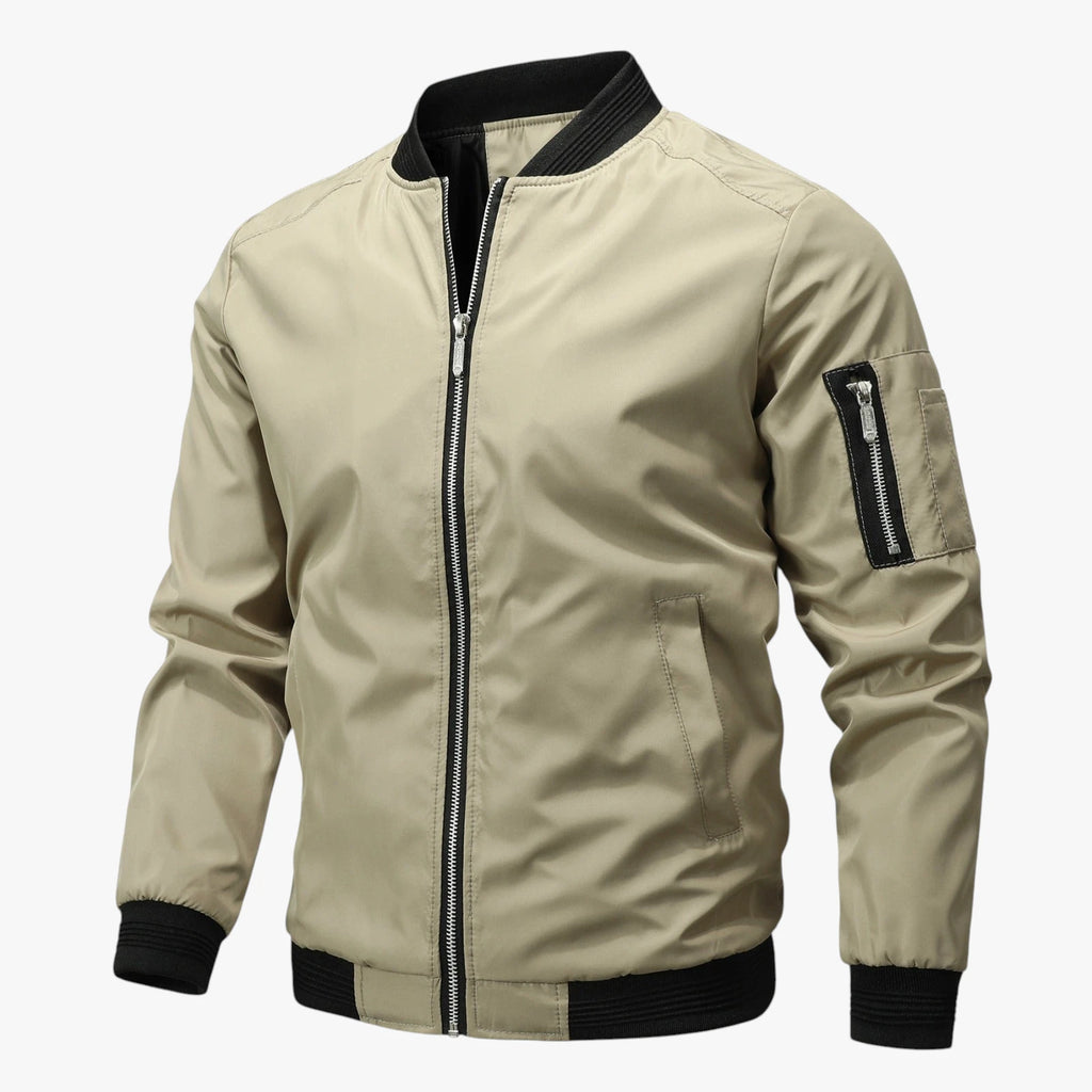 Herre Slim Fit Bomber Jakke med For