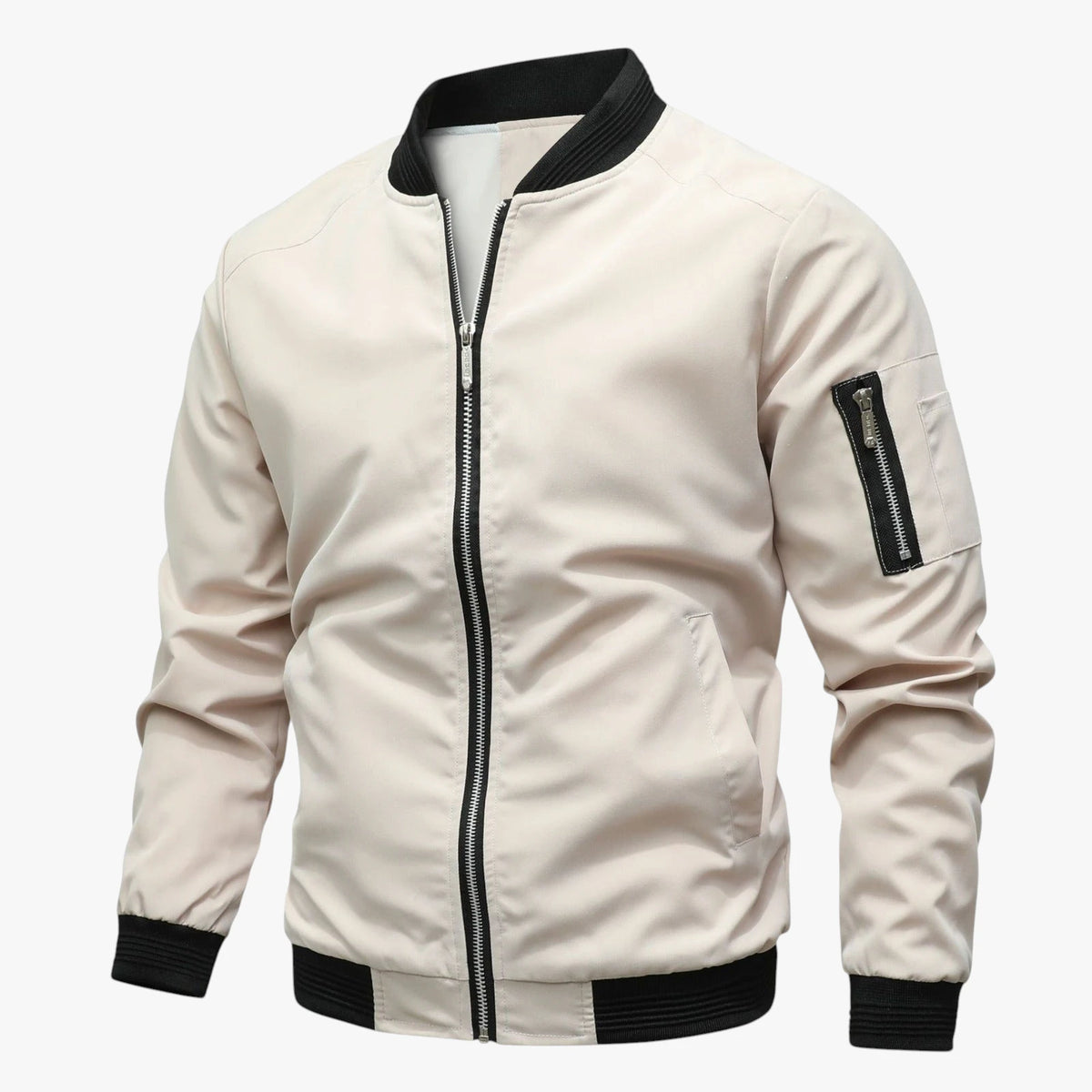 Herre Slim Fit Bomber Jakke med For