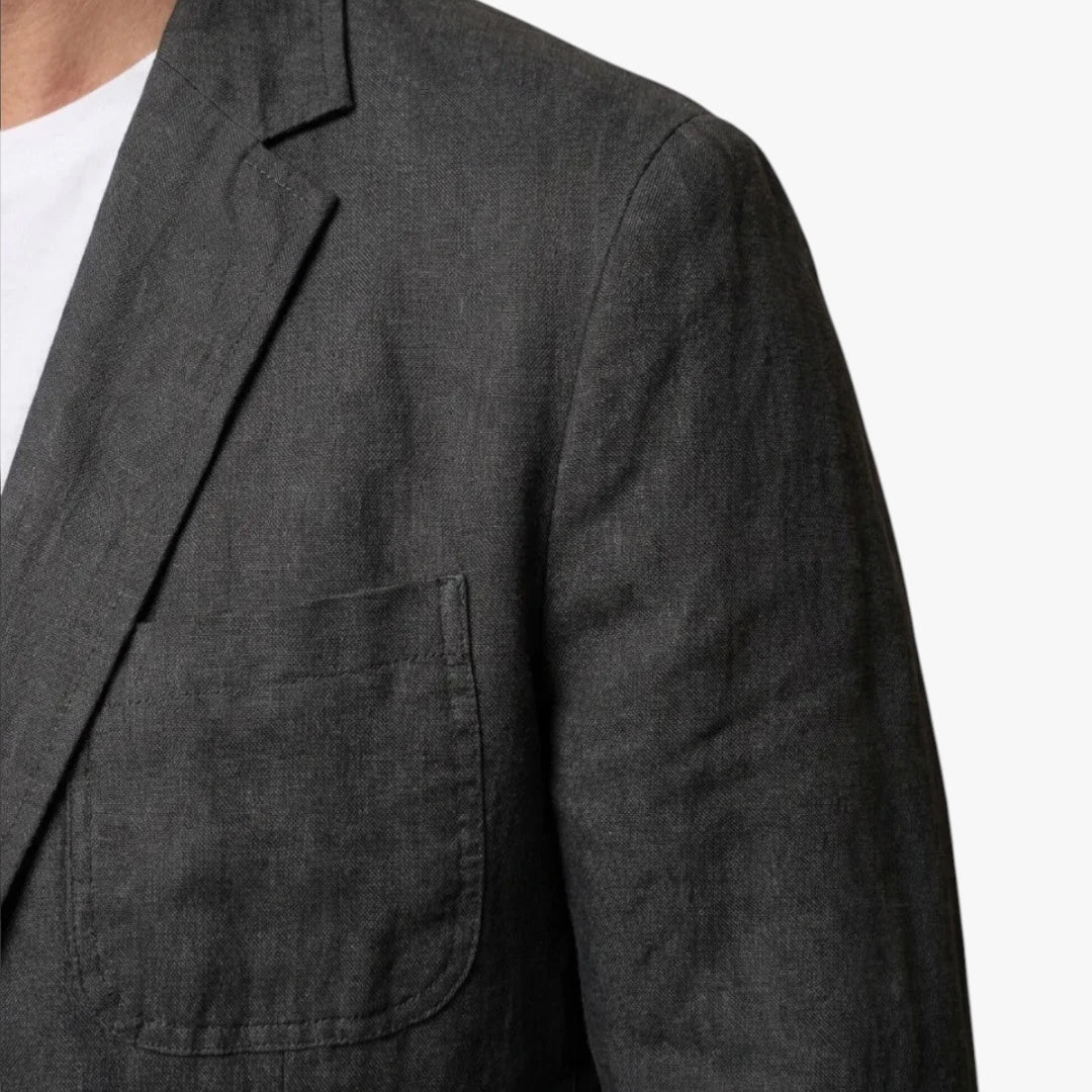 Herre Slim Fit Jakke med Reverskrave