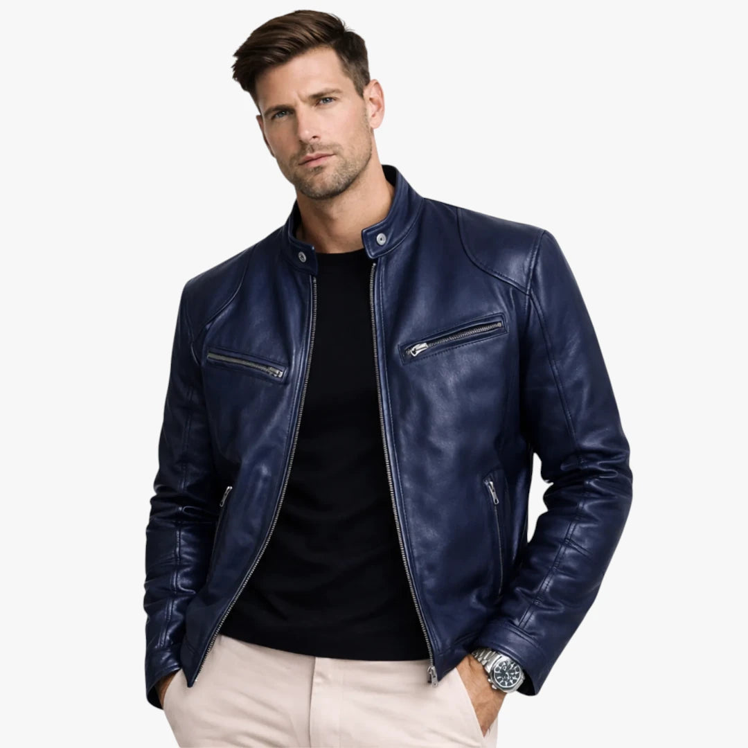 Herre Slim Fit Overgangsjakke med For