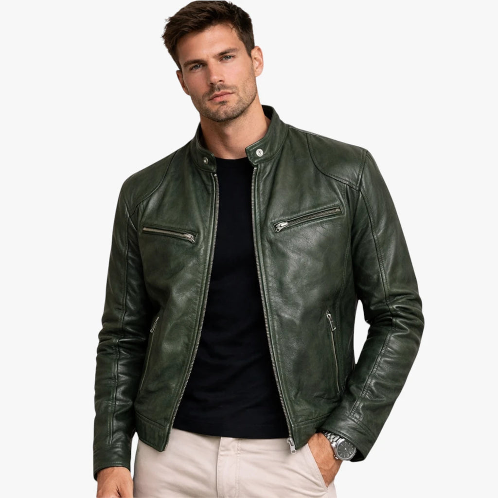 Herre Slim Fit Overgangsjakke med For