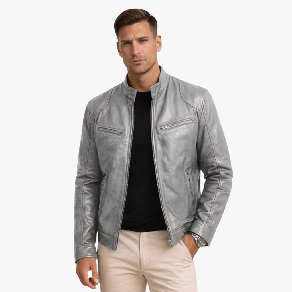 Herre Slim Fit Overgangsjakke med For
