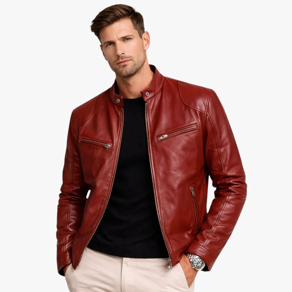 Herre Slim Fit Overgangsjakke med For