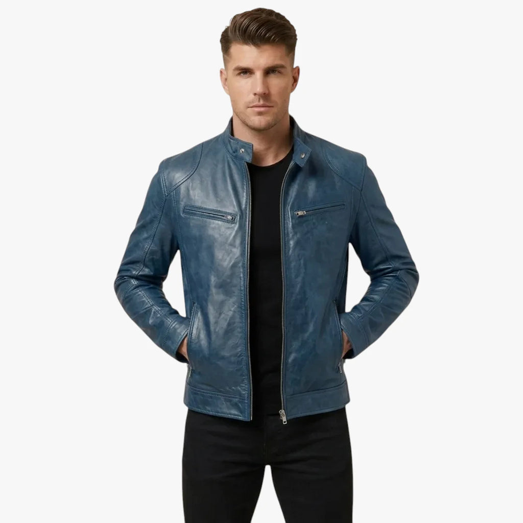 Herre Slim Fit Overgangsjakke med For