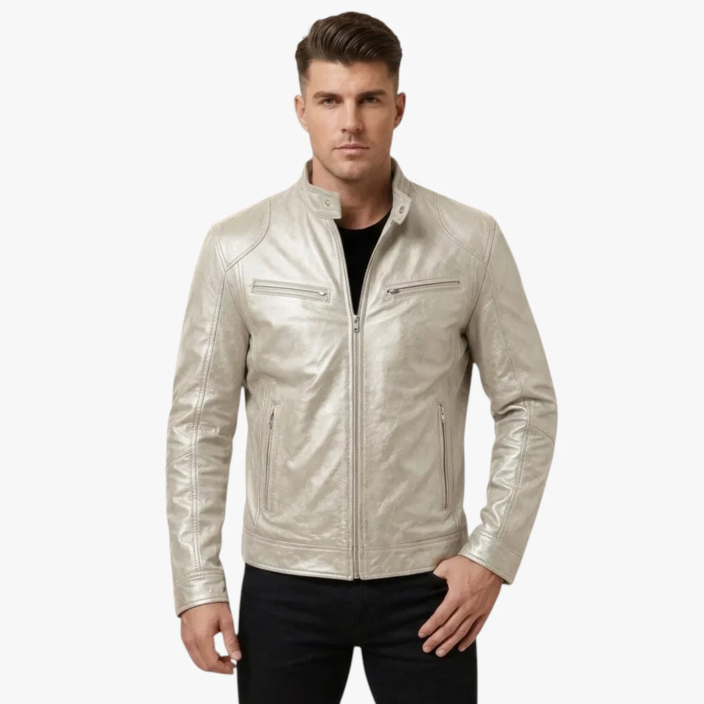 Herre Slim Fit Overgangsjakke med For