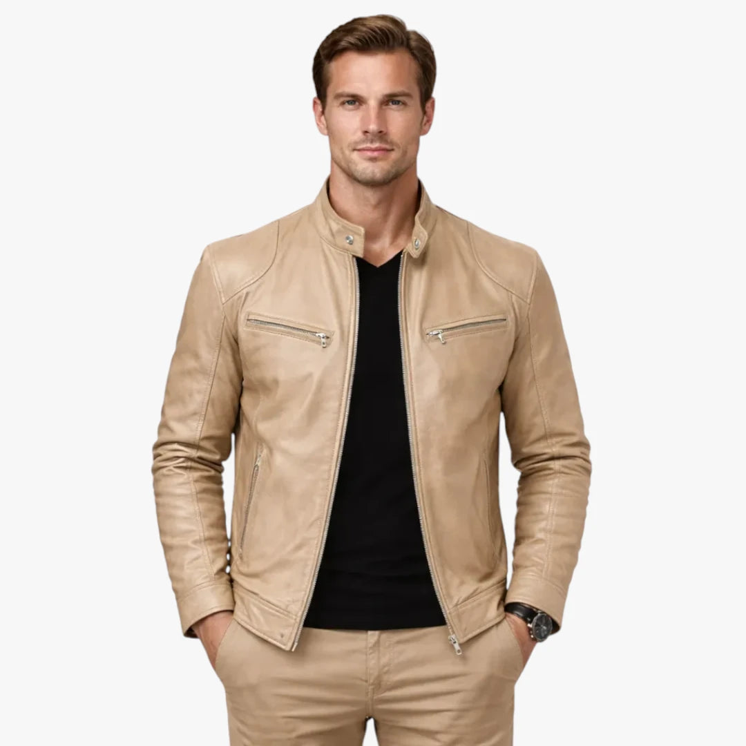 Herre Slim Fit Overgangsjakke med For
