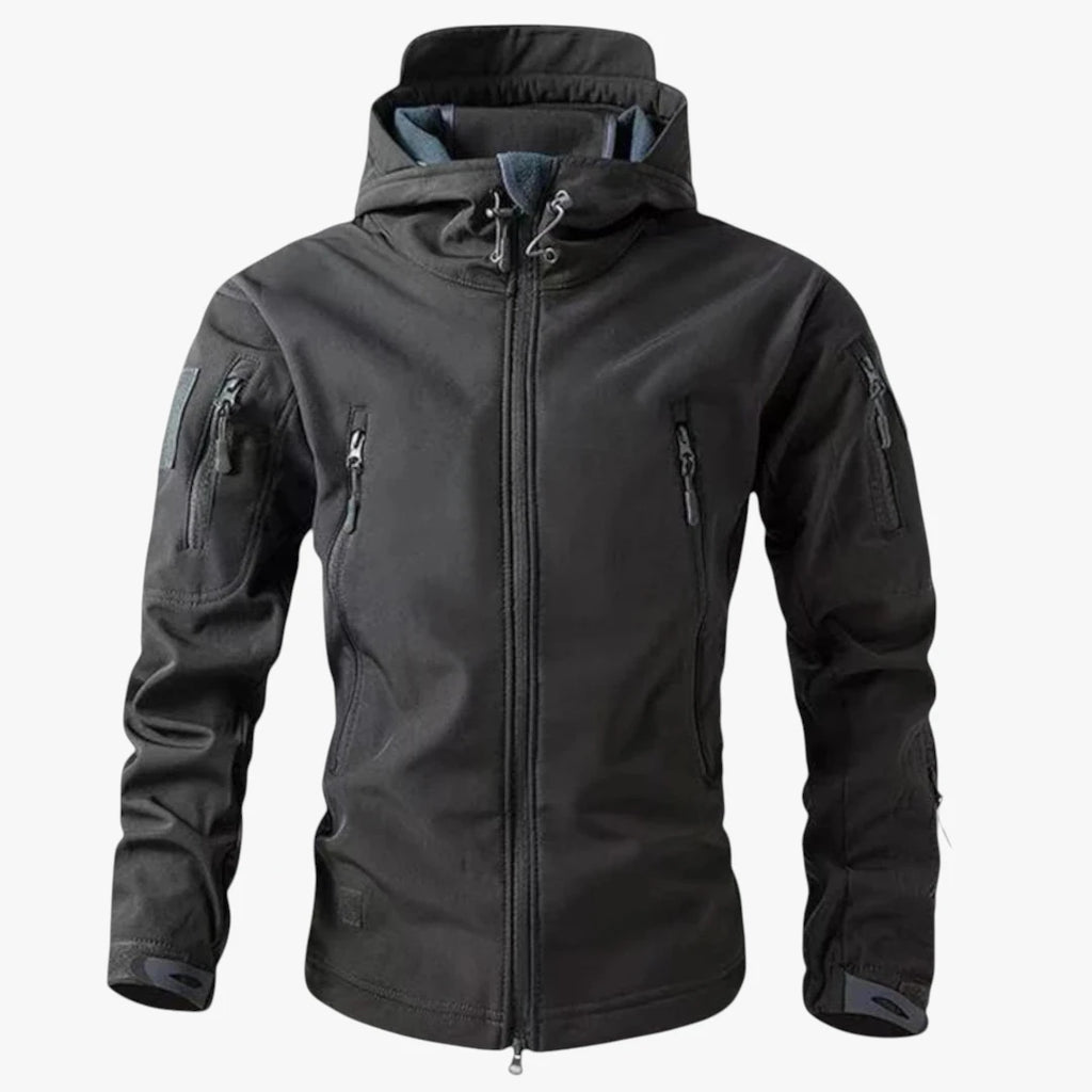 Herre Slim Fit Softshelljakke med Hætte