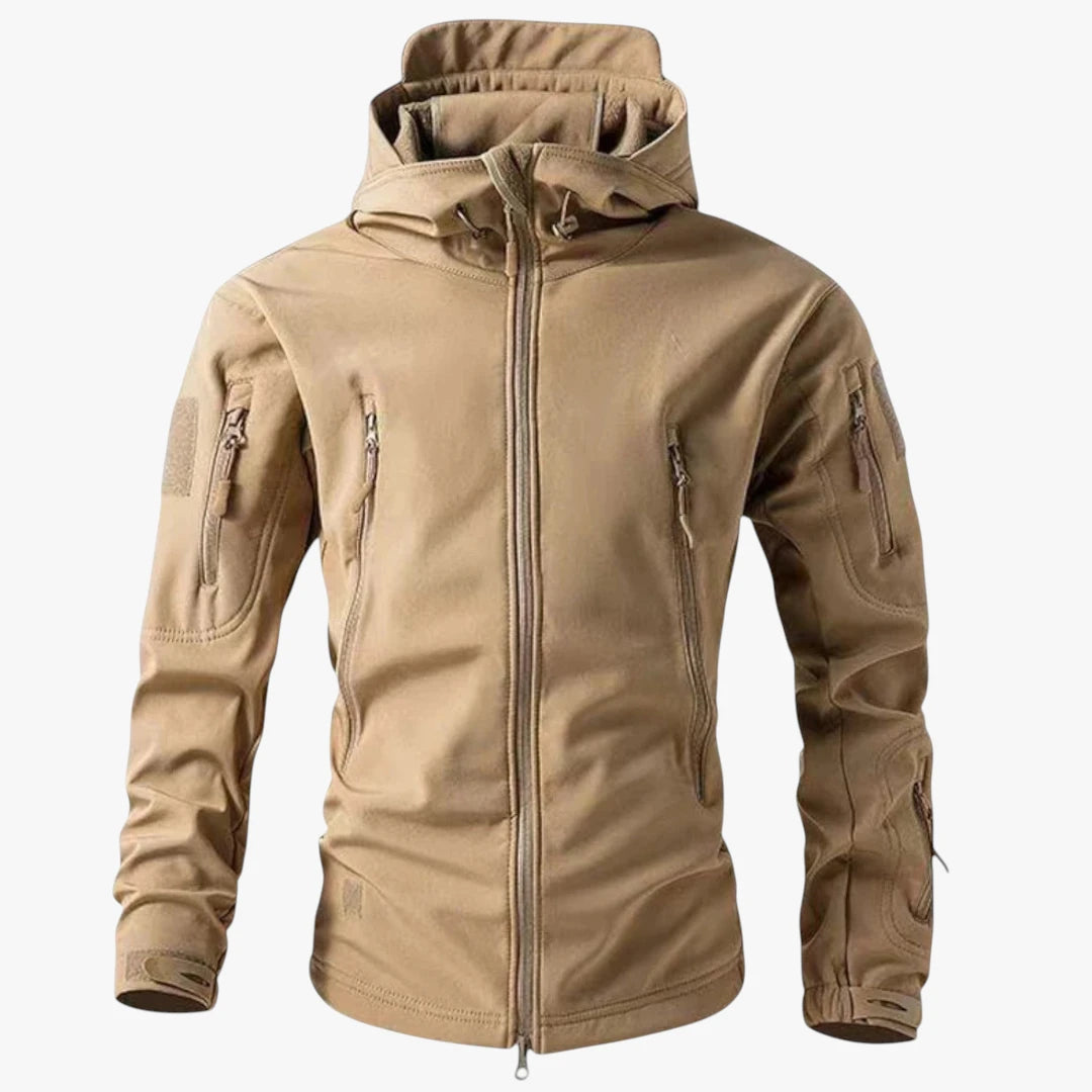Herre Slim Fit Softshelljakke med Hætte