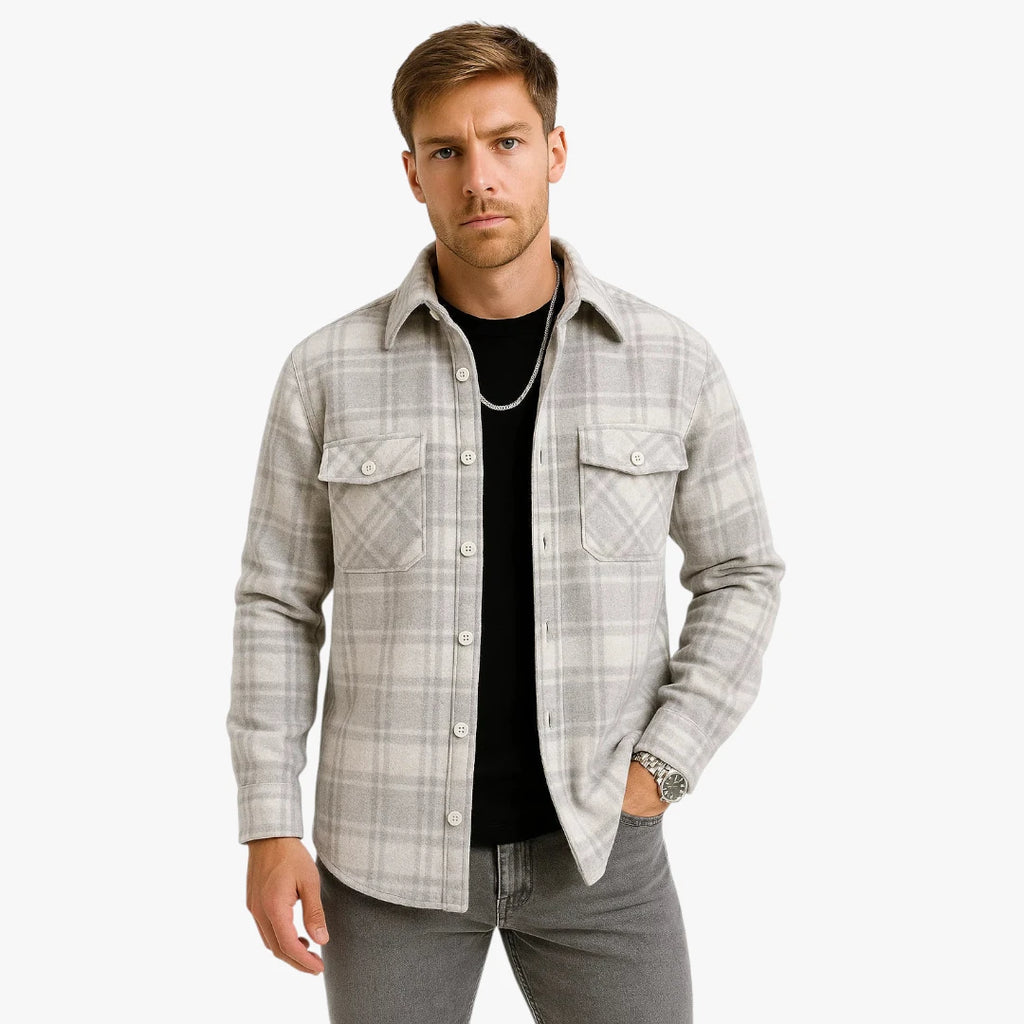 Herre Slim Fit Sommerjakke med Sidelommer