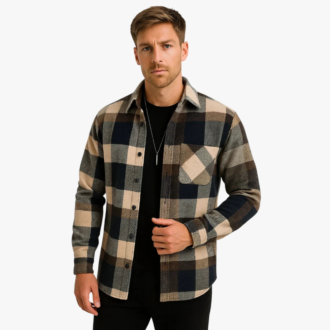 Herre Slim Fit Sommerjakke med Sidelommer