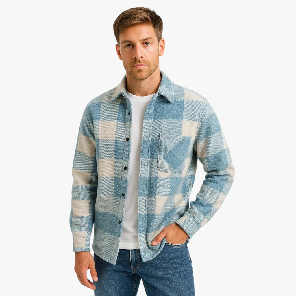 Herre Slim Fit Sommerjakke med Sidelommer