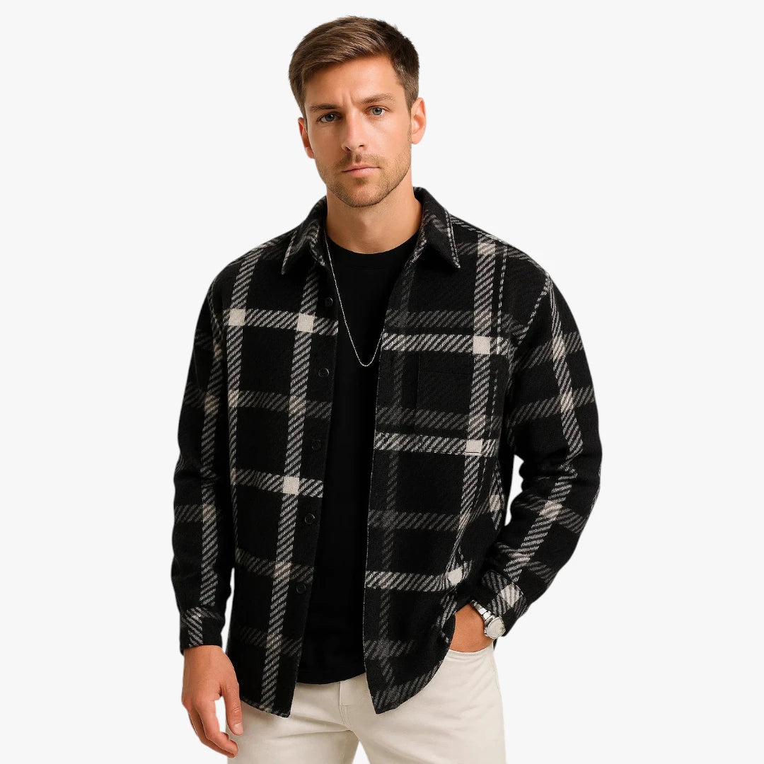 Herre Slim Fit Sommerjakke med Sidelommer