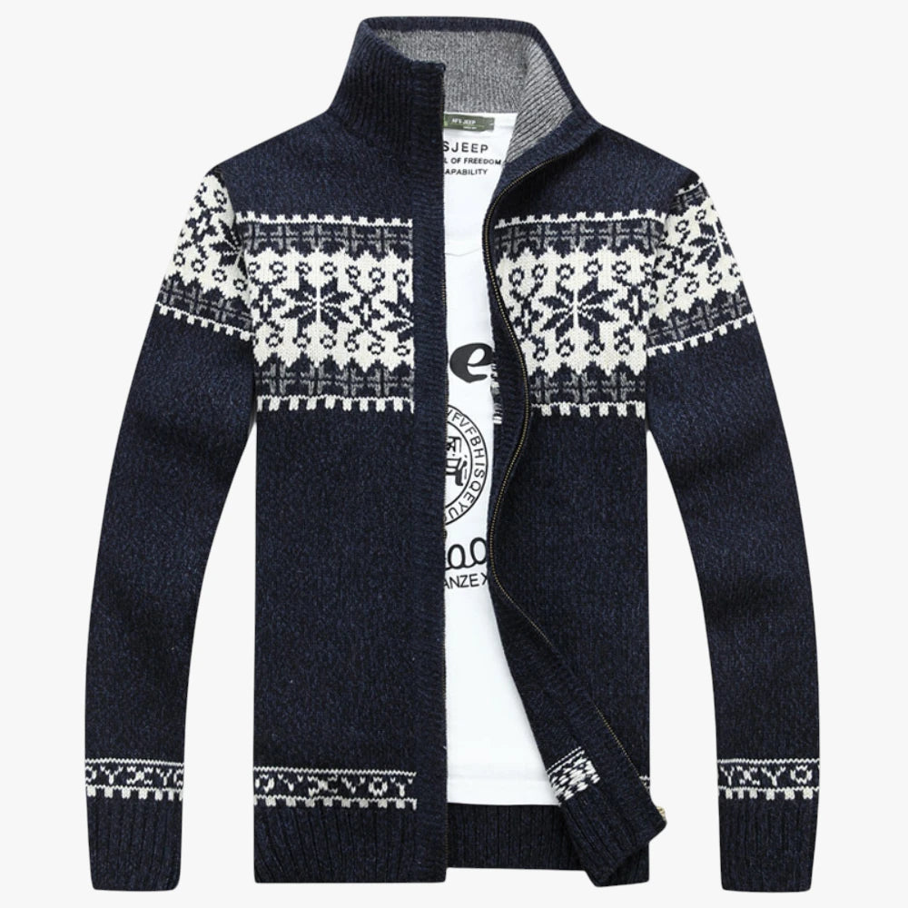 Herre Slim Fit Varm Jakke med For