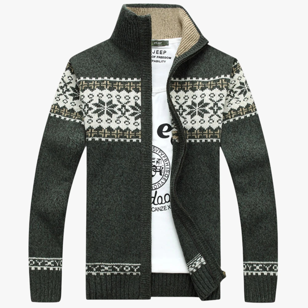 Herre Slim Fit Varm Jakke med For