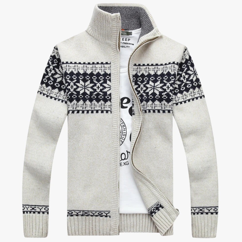 Herre Slim Fit Varm Jakke med For