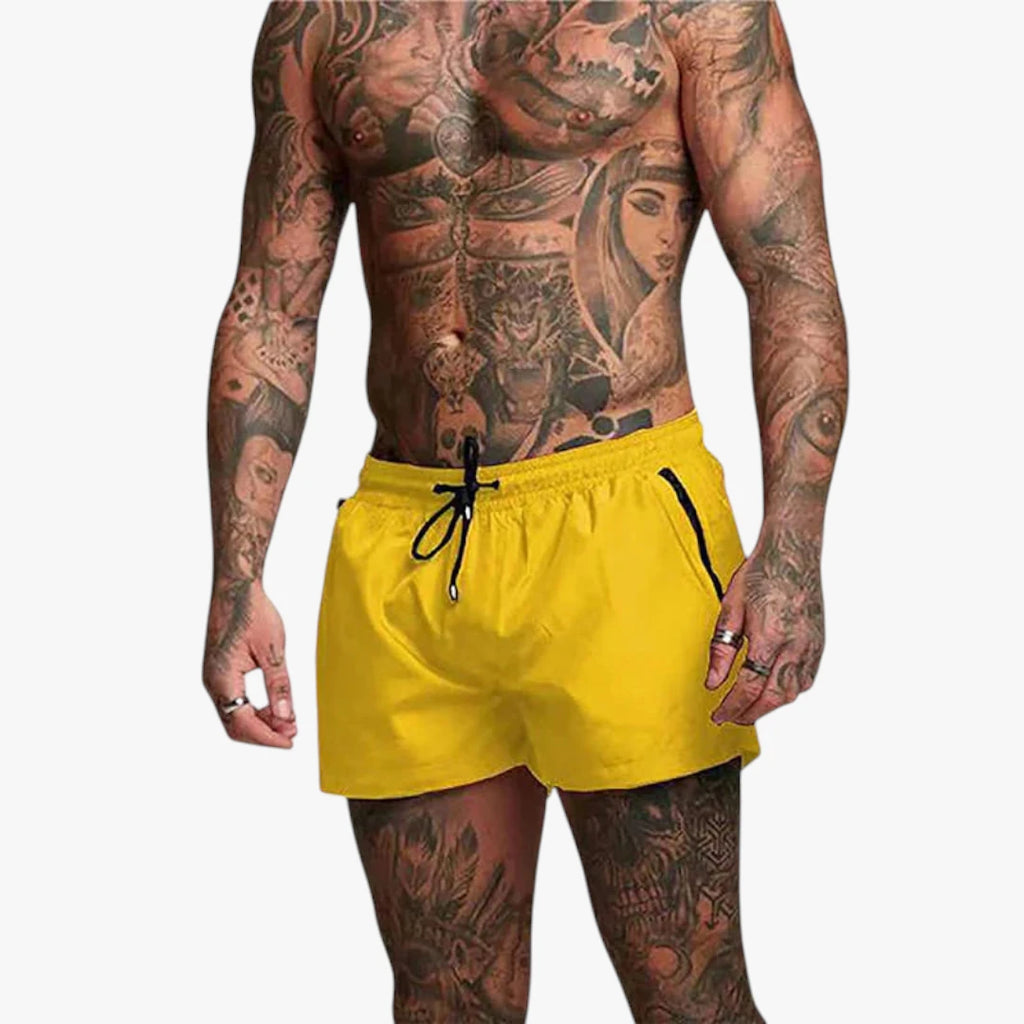 Herre Træningsshorts med Lommer og Lynlås