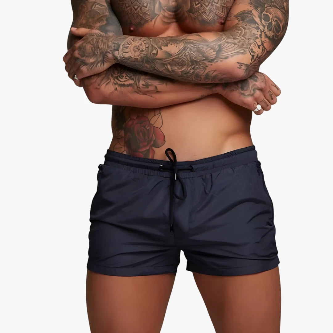 Herre Træningsshorts med Lommer og Lynlås
