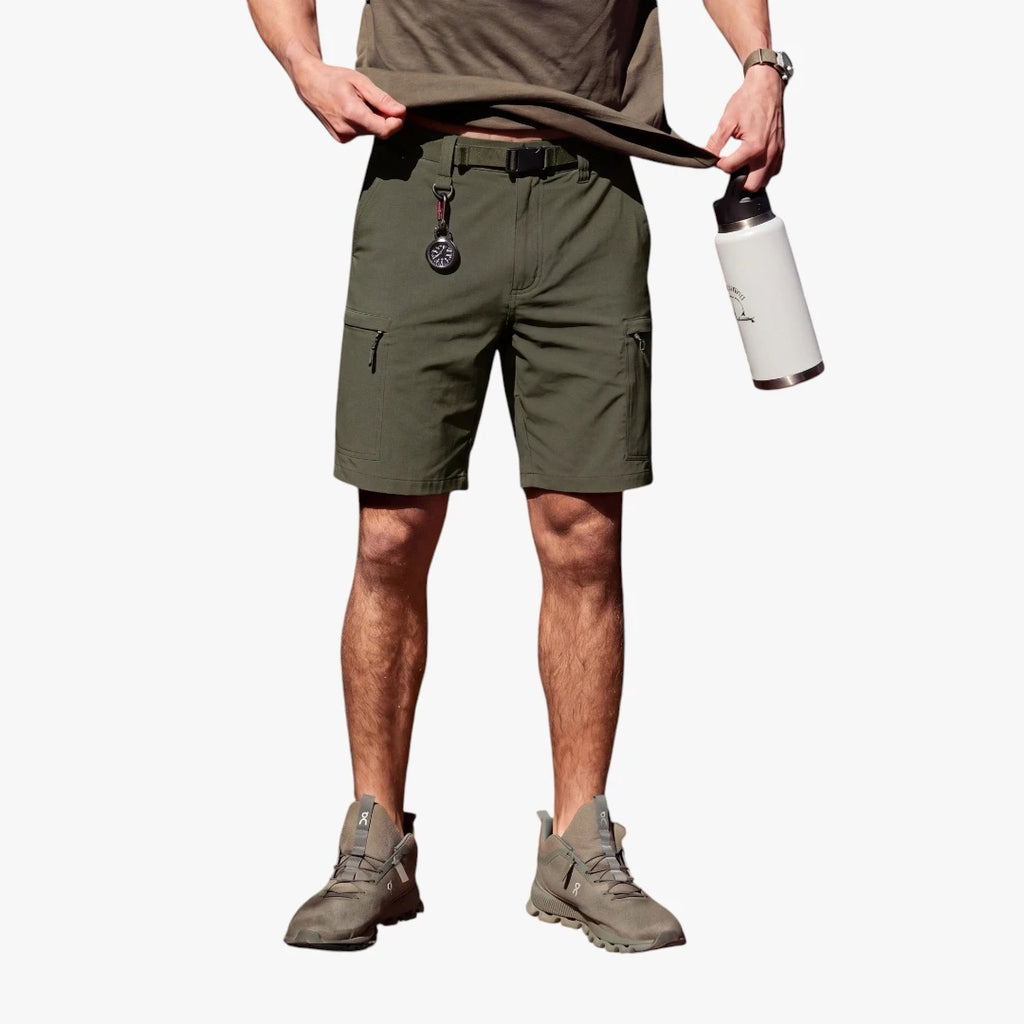 Herre Vandre Shorts med Mobillomme och Lynlås