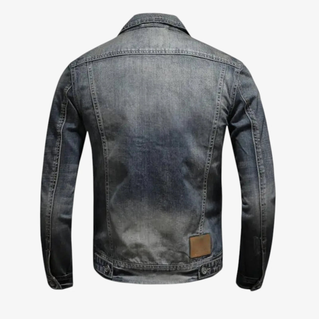 Herre Varm Denimjakke med For