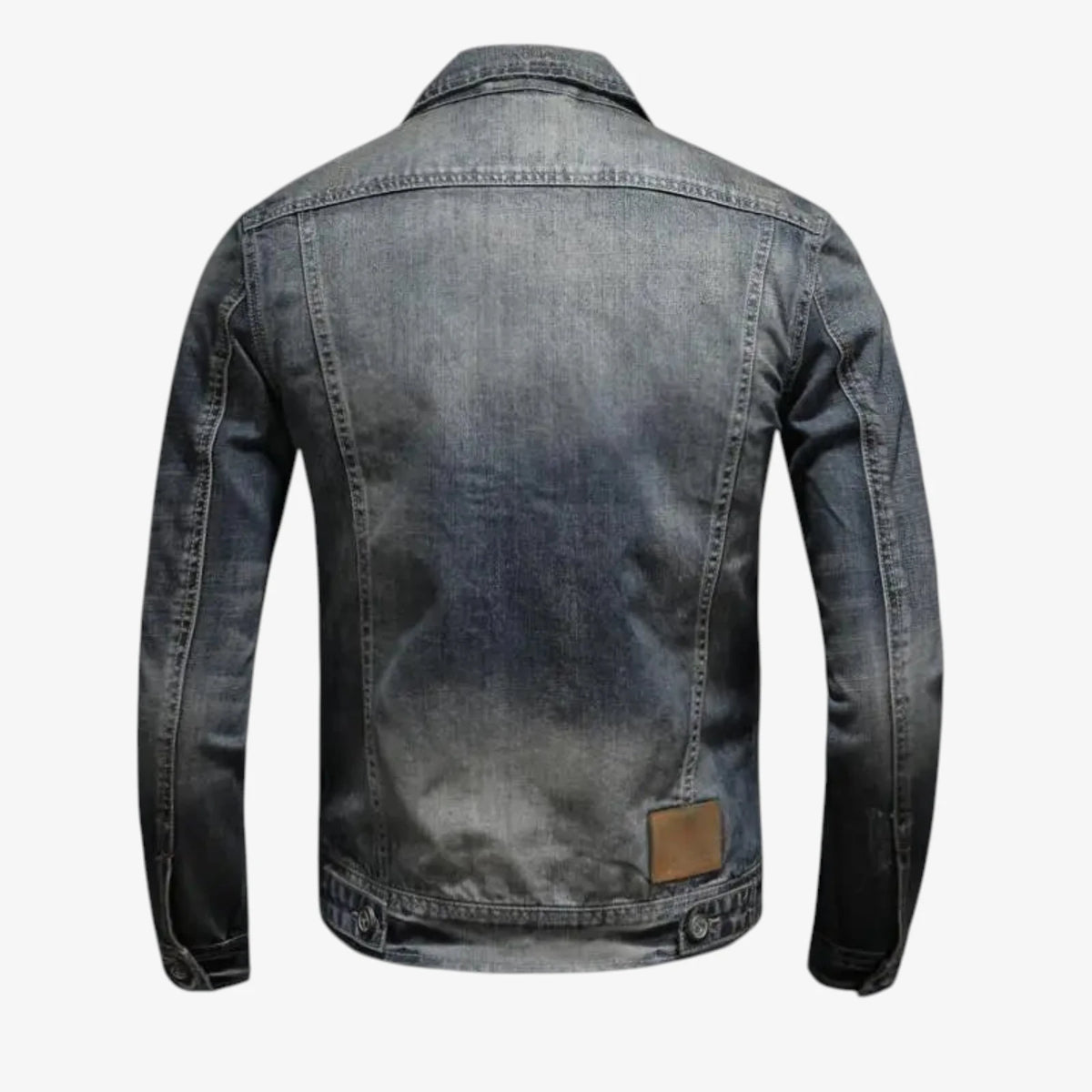 Herre Varm Denimjakke med For