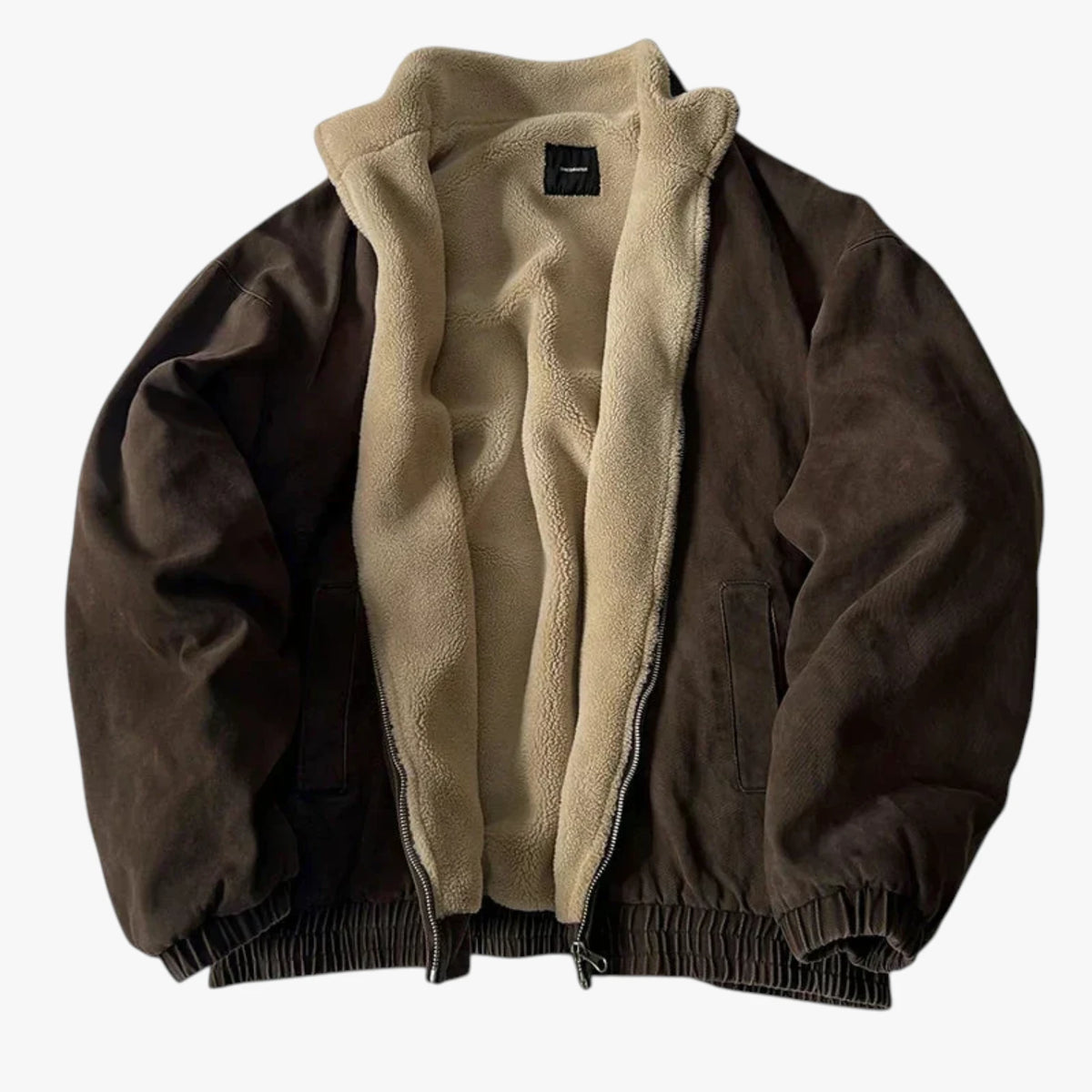 Herre Varm Oversize Vinterjakke med For
