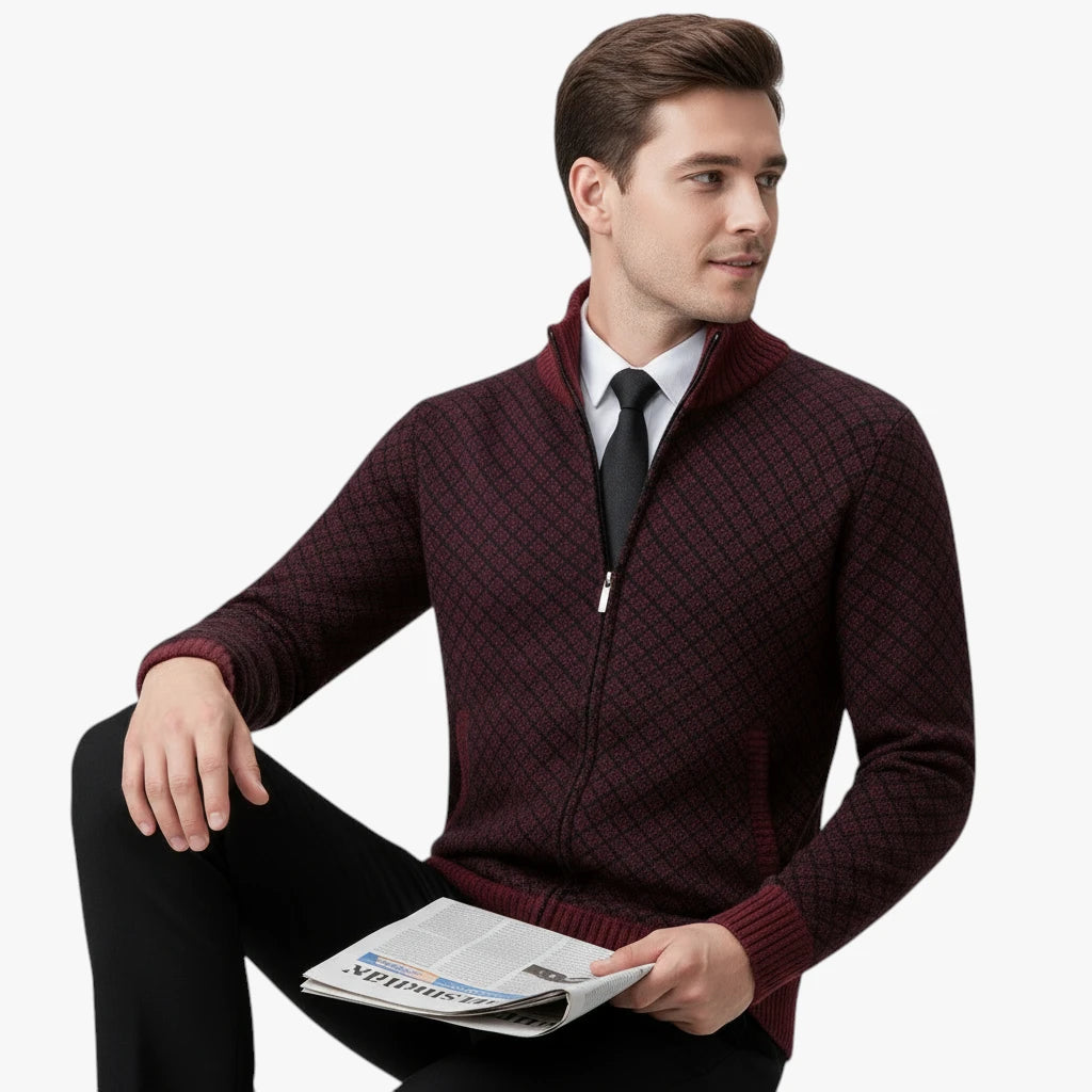 Herre Varm Slim Fit Jakke med For