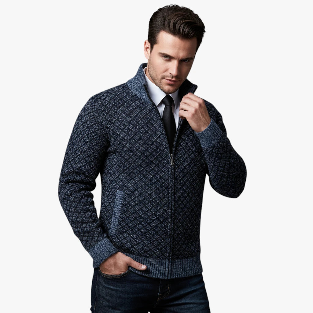 Herre Varm Slim Fit Jakke med For