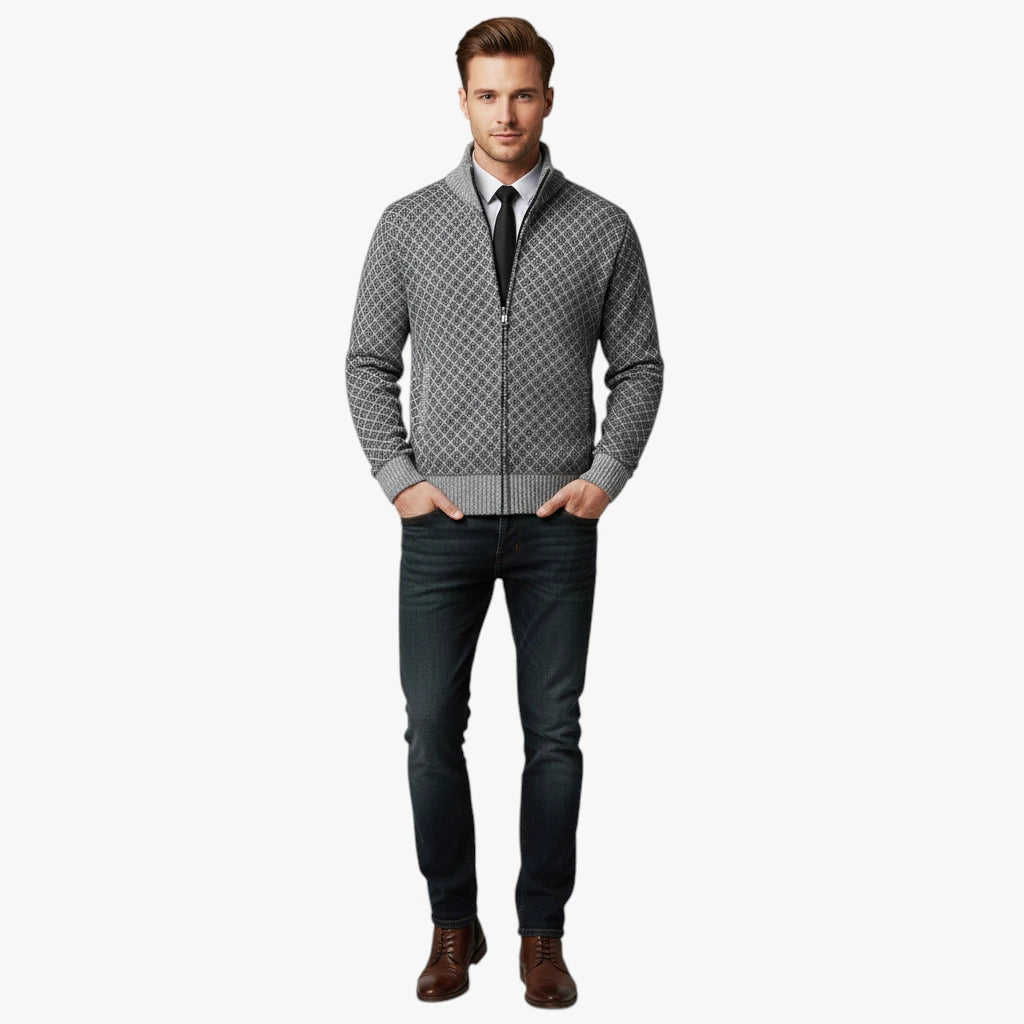 Herre Varm Slim Fit Jakke med For