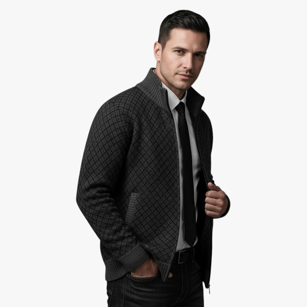 Herre Varm Slim Fit Jakke med For