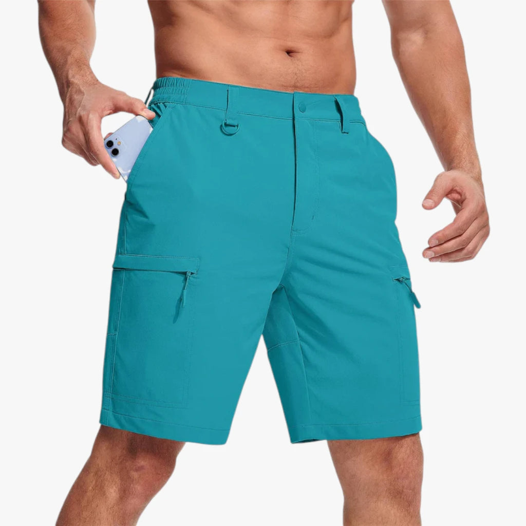 Herre Vandre Shorts med Mobillomme och Lynlås