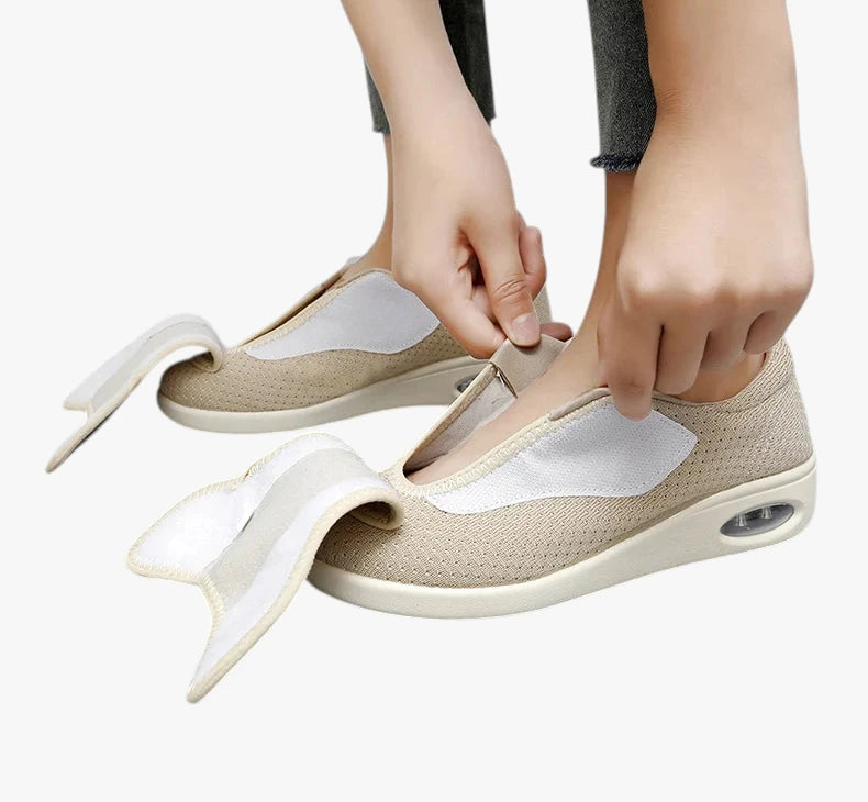 Lette Brede Sko med Velcro og For