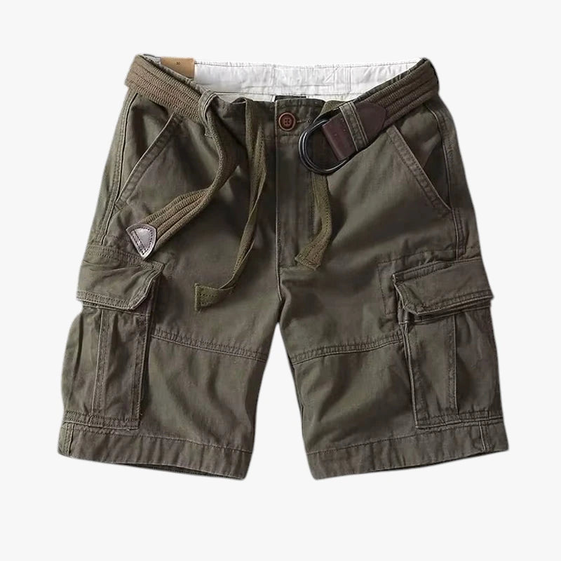 Herre Cargo Shorts med Lommer og Knapper