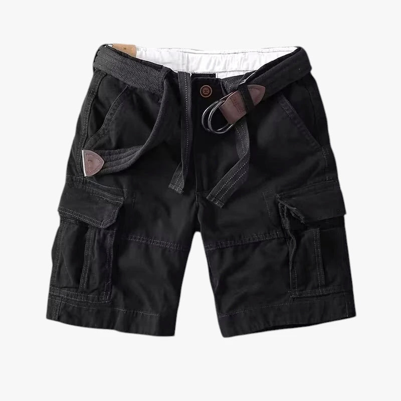 Herre Cargo Shorts med Lommer og Knapper
