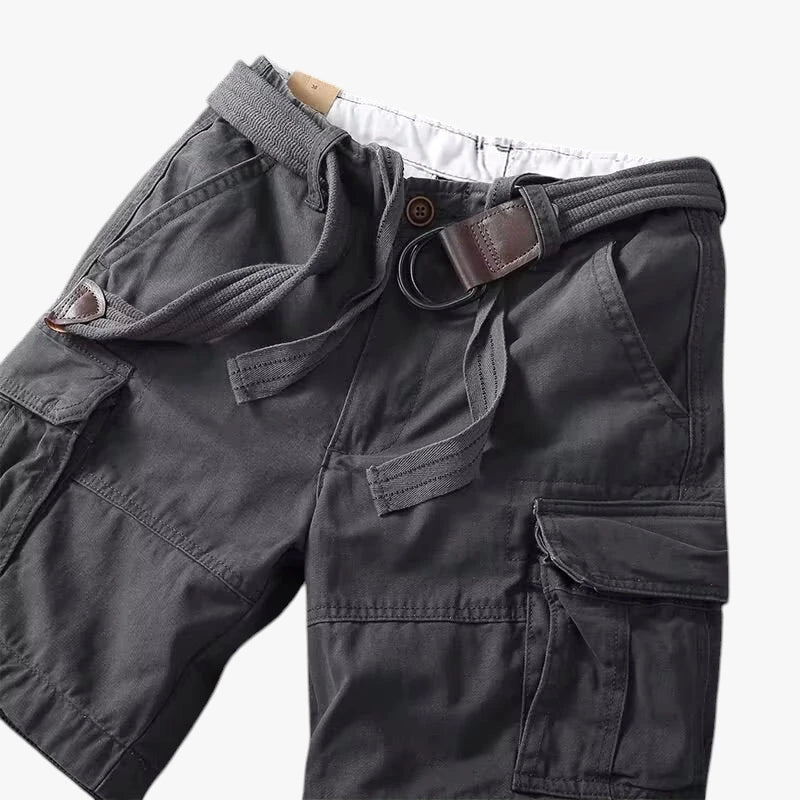 Herre Cargo Shorts med Lommer og Knapper