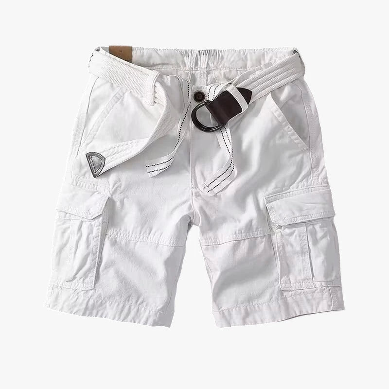 Herre Cargo Shorts med Lommer og Knapper