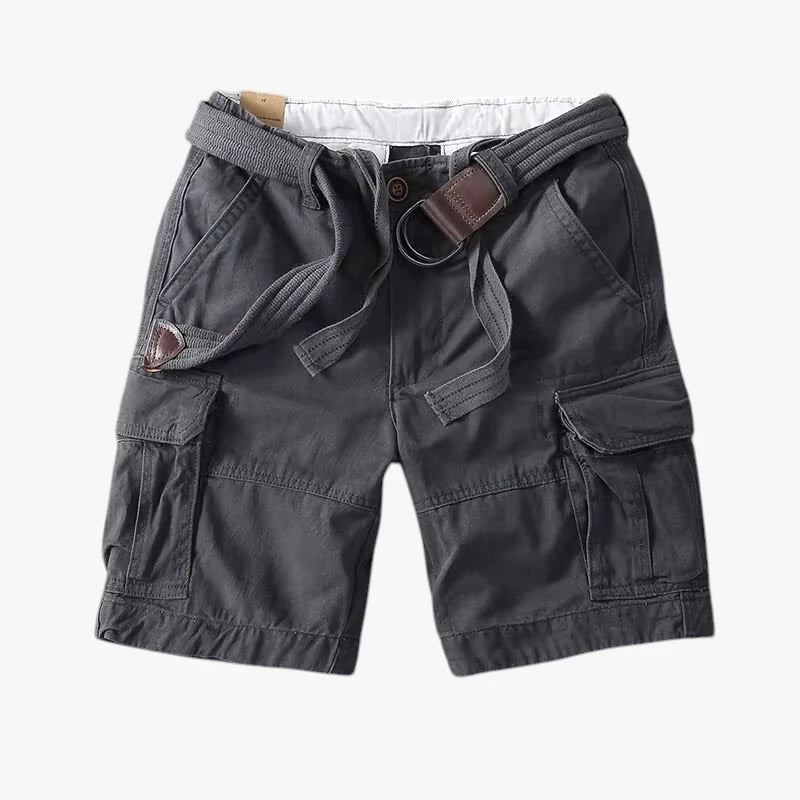 Herre Cargo Shorts med Lommer og Knapper