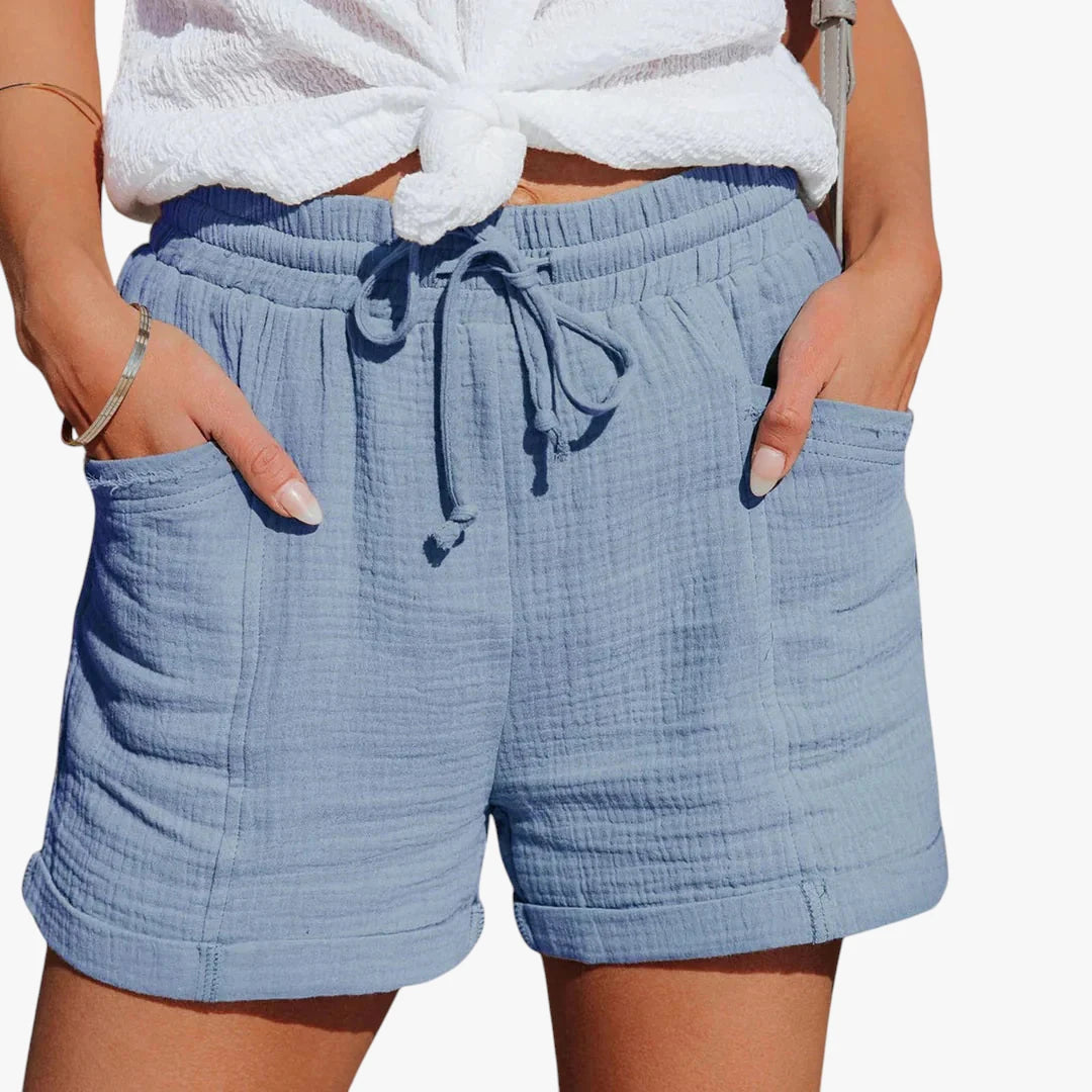 Dame Sommer Shorts med Sidelommer