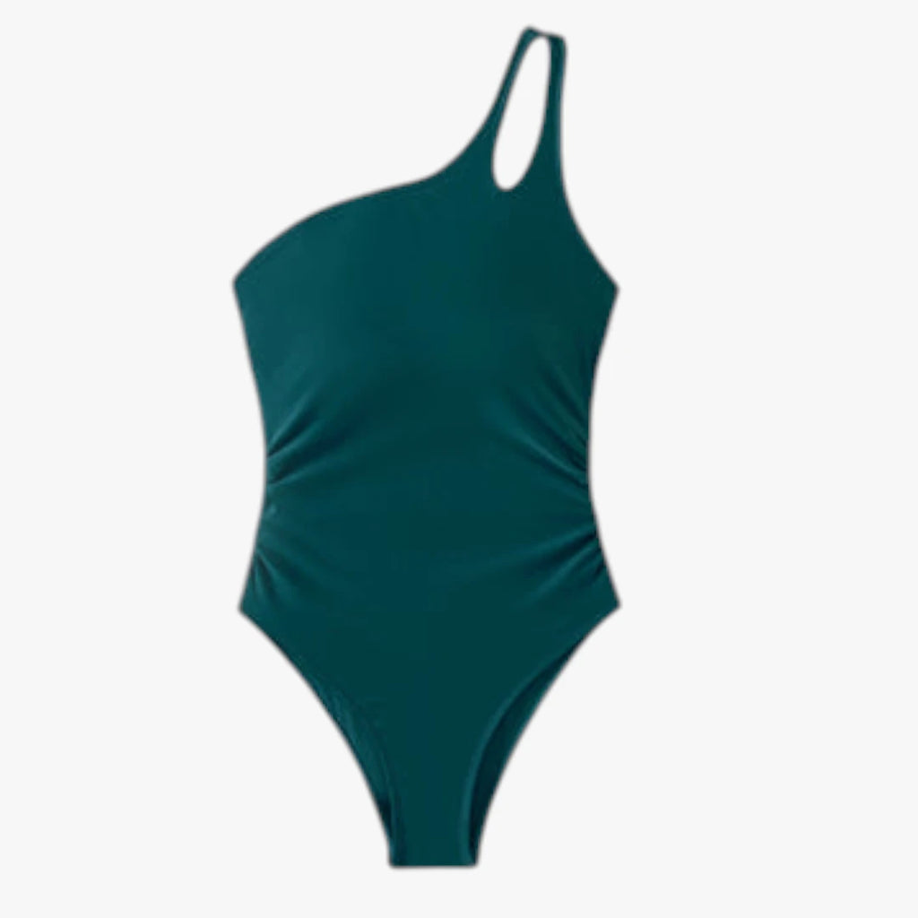 Asymmetrisk One-Shoulder Badedragt med Former