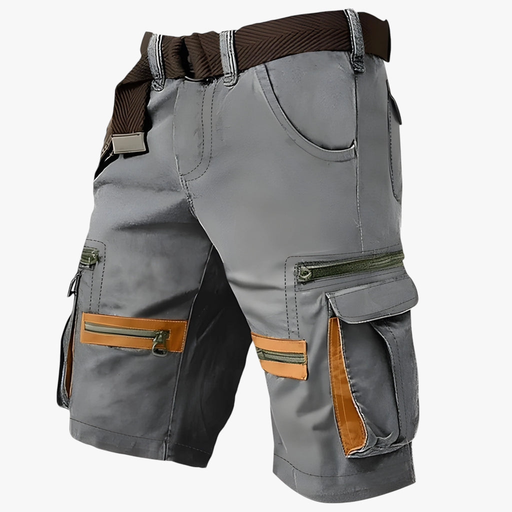 Herre Lange Cargoshorts med Lynlås og Lommer