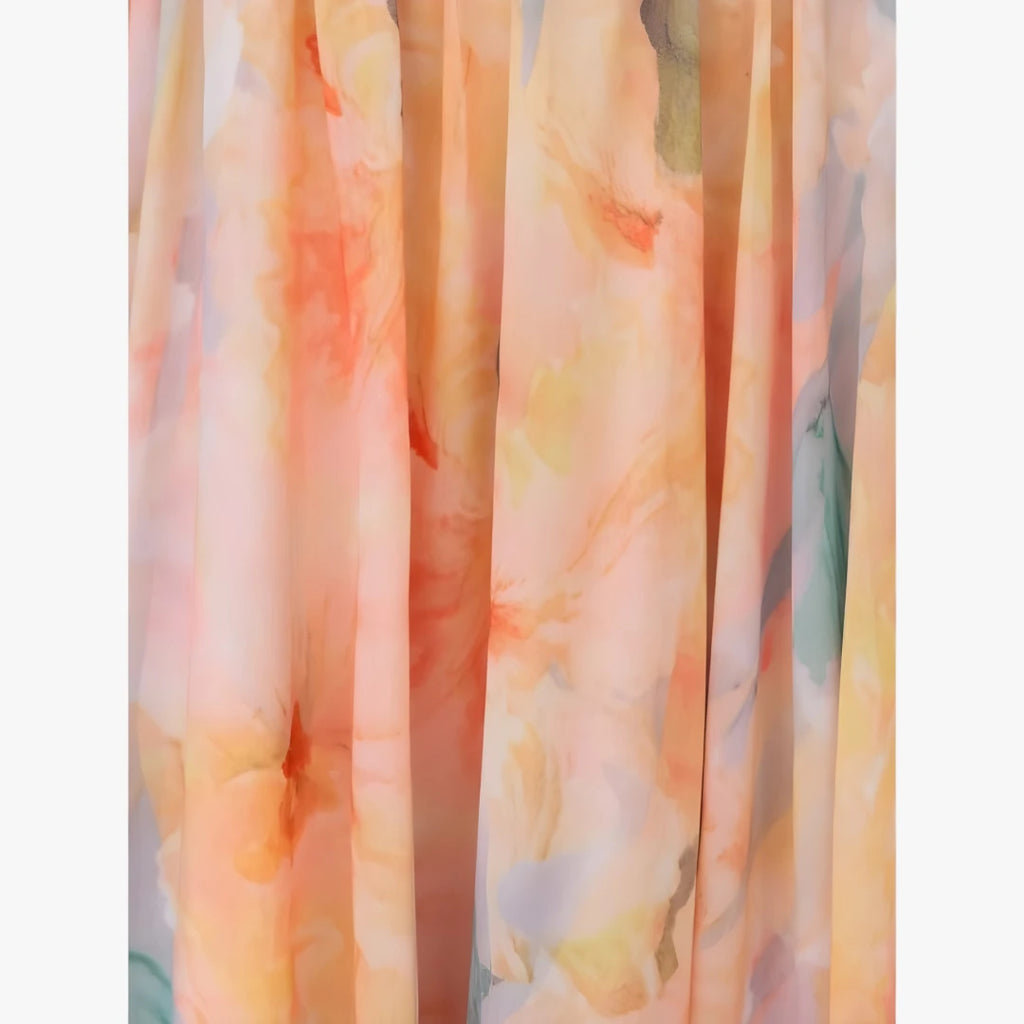 Dame Elegant Maxi Sommerkjole med Halterneck