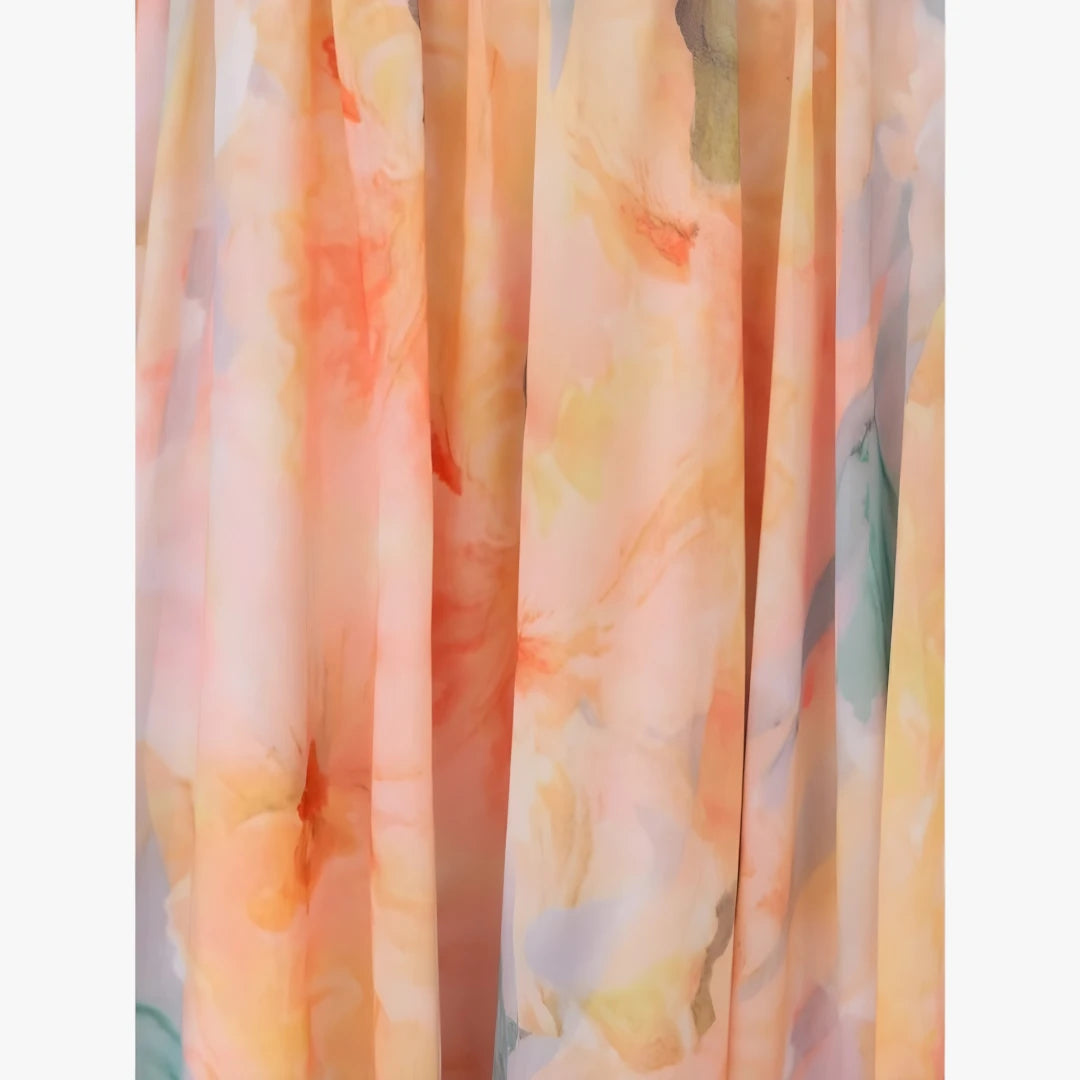 Dame Elegant Maxi Sommerkjole med Halterneck