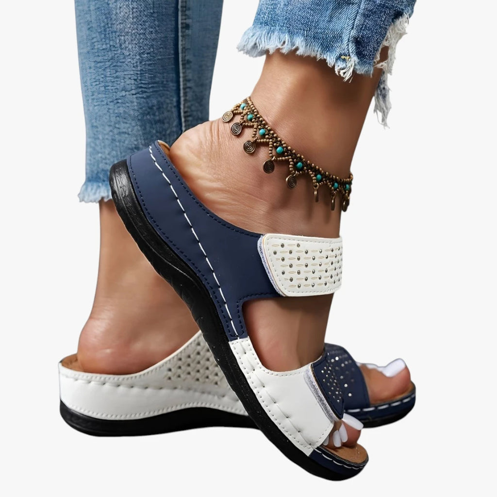 Dame Sunde Sandaler med Svangstøtte og Velcro