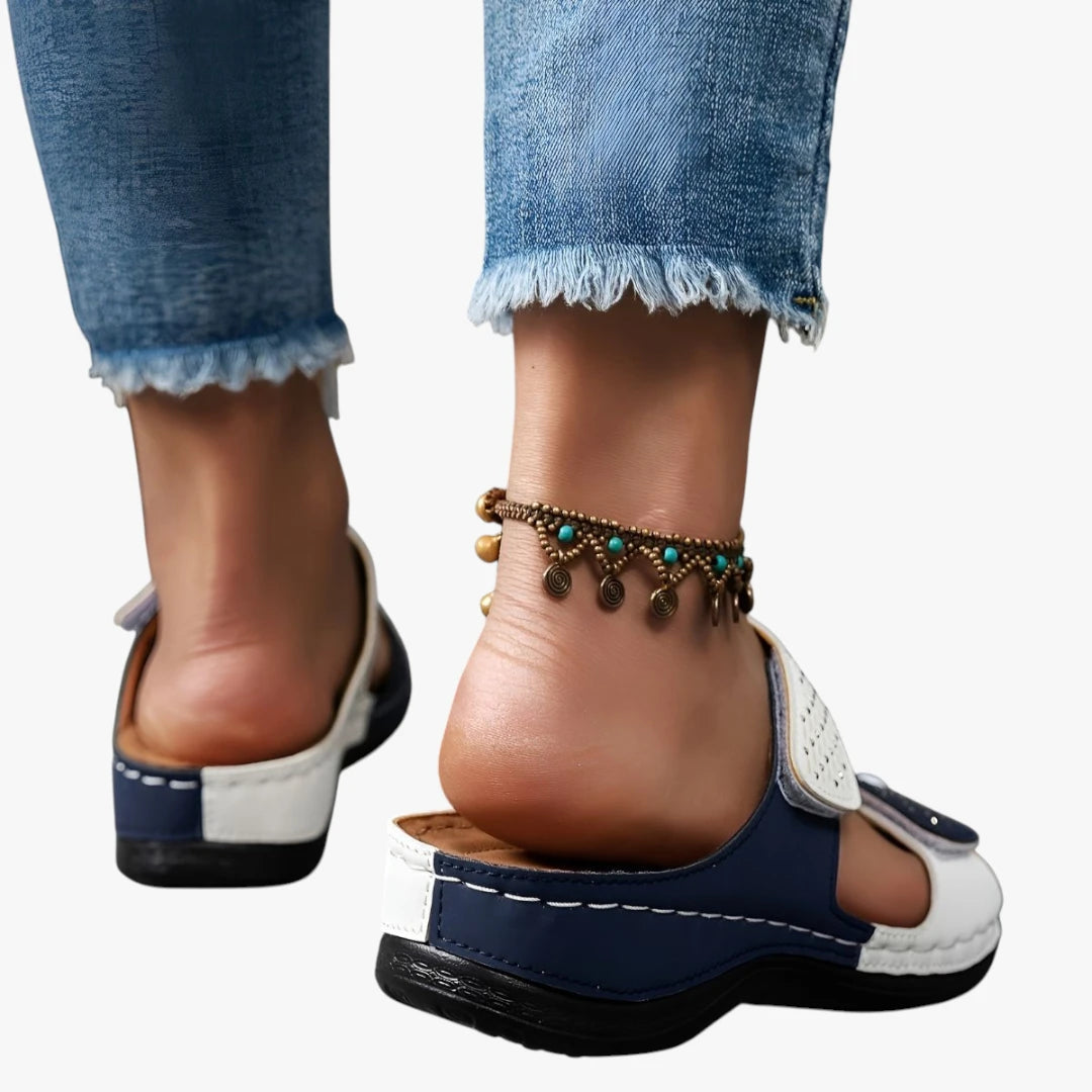 Dame Sunde Sandaler med Svangstøtte og Velcro