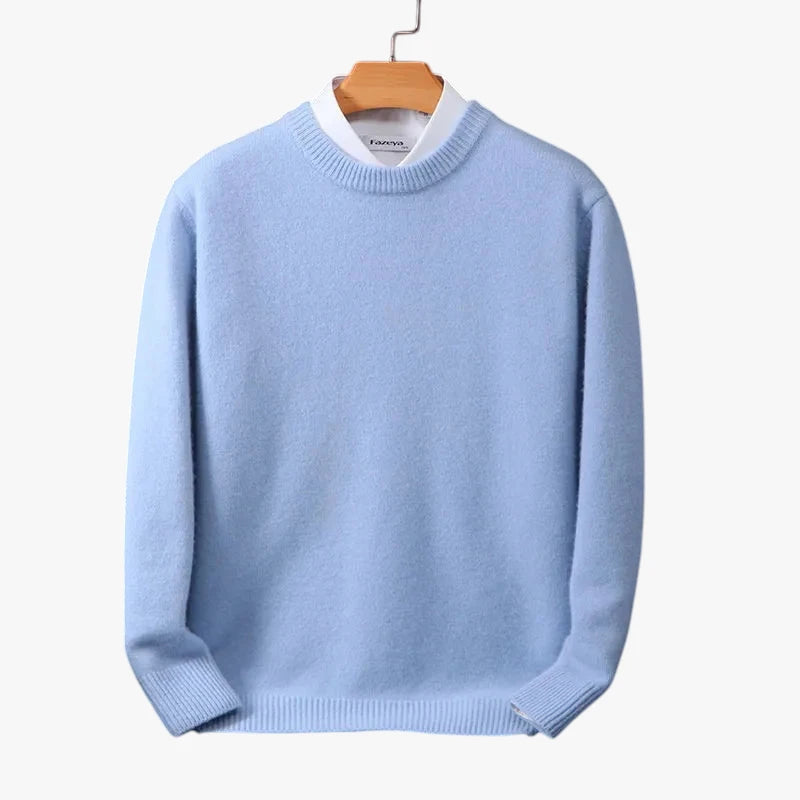Oversize Højhalset Sweater med Ribbet Manchetter