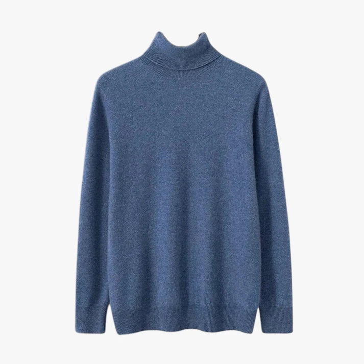 Rullekrave Sweater med Ribbede Manchetter